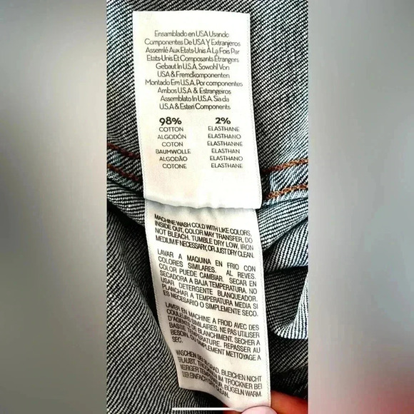 MOTHER DENIM THE BIG SHORTY DENIM JACKET IN LOVE BOMBS WOMEN’S SIZE XS - Picture 10 of 11